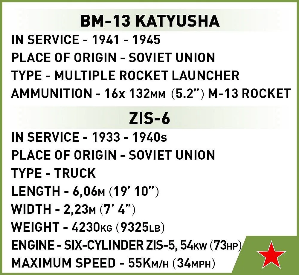 COBI 2280 BM-13 Katyusha (ZIS-6)