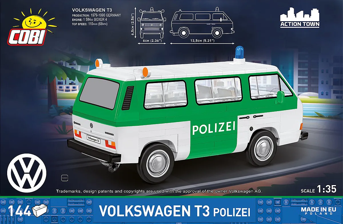 COBI 24637 Volkswagen T3 Polizei