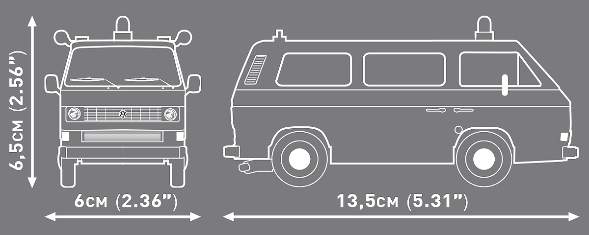 COBI 24637 Volkswagen T3 Polizei