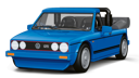 COBI 24661 Volkswagen Golf GTI British Version Cabriolet (1984)